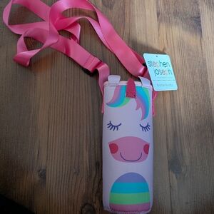 Brand New Pink Unicorn Bottle Buddy Crossbody